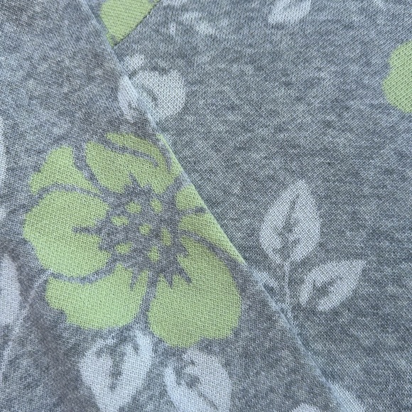 NWT EDINBURGH KNITWEAR PRIMA COTTON FLORAL SWEATER SIZE L G12 - Picture 3 of 7